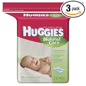 Huggies Natural Care Baby Wipes, Fragrance-Free, Refill, 216-Count Pack (Pack of 3). 648 total wipes