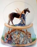 New, Serenity, Musical, GLITTER, Globe, FAIRY GLEN MUSICAL WATER GLOBE: 