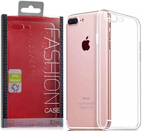 iPhone 7 Plus Case, CoverX Crystal Clear TPU Bumper with Raised Bezels Protective Cover [Drop Protection/Shock Absorption] Exact Fit For Apple iPhone 7 Plus