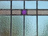 Yellow and Purple Antique Stained Glass