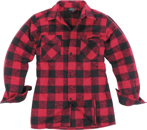 Holzfällerhemd schwarz-rot 3XL