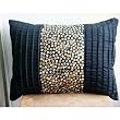 Starbust Fizz - Decorative Pillow Covers - Rectangle Pillow Cover with Gold and Silver Sequins
