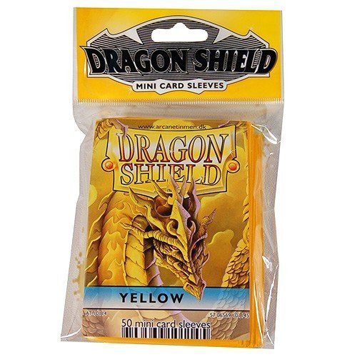 Yellow Mini Card Sleeves Dragonshields