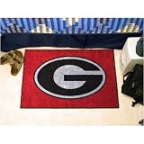 Georgia Bulldogs NCAA Starter Floor Mat (20x30) G Logo on Red