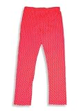Mulberribush - Girls Stretch Leggings, Red, White