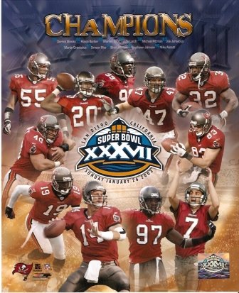 Tampa Bay Buccaneers Super Bowl 37 Champs 8x10