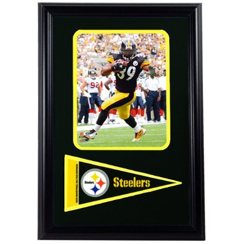 Encore Select 188-FBPIT39-2 Pittsburgh Steelers Willie Parker 12x18 Pennant Frame 2