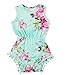 PoshPeanut® Cute Toddler Baby Girls' Floral Summer Outfit PomPom Romper