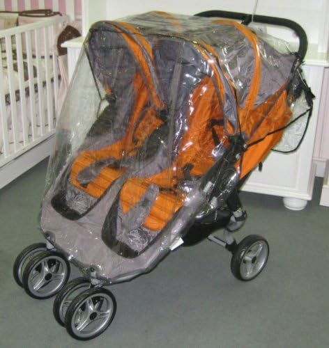 Sasha Kiddie BJC2 Mini R Baby Jogger City Mini Double Stroller Rain and Wind Cover - Stroller Not Included