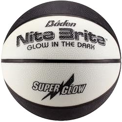 Baden Nite Brite Official 28.5-Inch Glow in the Dark Rubber Basketball