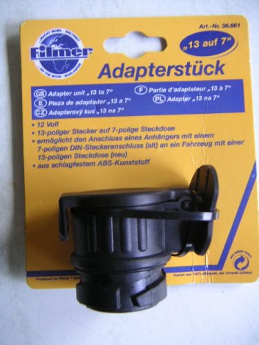 Adapter von 7/13 polig fuer 12 V Anhaengerstecker