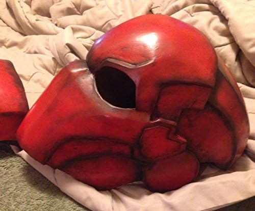 High-density Fiberglass Red Hood Helmet