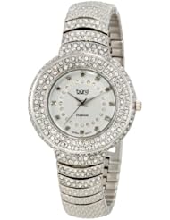 Burgi Womens BUR048SS Diamond Accent Crystal Fashion Watch