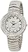 Burgi Diamond Accent Crystal Fashion Watch - Twelve Genuine Diamond Hour Markers On Three Rows Crystals on Bezel - BUR048
