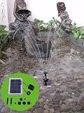 36" Head Solar Pump and Solar Panel Kit With Battery Pack and LED Light