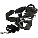 Dean &amp; Tyler DT Fun Works Harness 6-Feet Padded Puppy Leash, Seizure Alert Service Dog, X-Large, Black