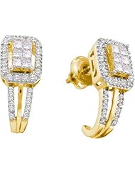 0.50CTW DIAMOND INVISIBLE HOOPS