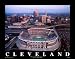 Browns Stadium - Cleveland, Ohio Art Poster Print by Mike Smith, 28x22