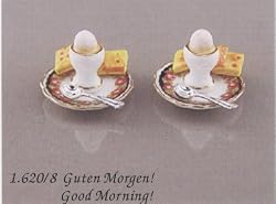 Reutter Porcelain Miniature Good Morning Set with Eggs
