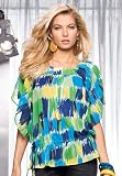 metrostyle Square Neck Chiffon Top