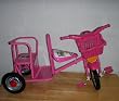 Pink Childrens Tricycle w/ Two (2) Seats