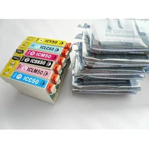 【クリックで詳細表示】EPSON エプソン用 IC50互換インクカートリッジ 6色セット(BK・Y・C・M・LC・LM)