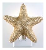 Authentic Real Starfish Sea Shell Nightlight, Star Fish Shell Style Night Light UL Listed / Rated for Safety, Great Gift Idea