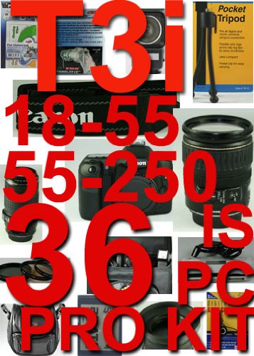 Canon EOS Rebel T3i 36 Piece Pro Kit