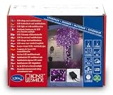 Konstsmide 3631-450 Micro LED Lichterkette (120 purpurfarbene Dioden, Multifunktion, 24V Au&szlig;entrafo, 7.2W, schwarzes Kabel)