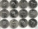 12 SIGNS OF CHINESE ZODIAC-SOMALIA 12 COINS Uncirculated