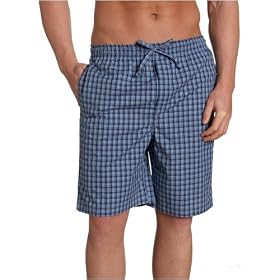 Nautica Sleepwear Men's Wayland Plaid Woven Sleep Short