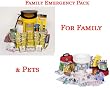 Mayday Family Package I - Emergency Safety Preparedness 72 Hour Kit And Pet Survival Kit For Dogs - Disaster Survival Gear Kits For Home, Work, School, And Office And Prepare For Hurricane Storm, Flood Evacuation, Fire, Or Terrorist Attack