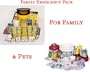 Mayday Family Package I - Emergency Safety Preparedness 72 Hour Kit And Pet Survival Kit For Dogs - Disaster Survival Gear Kits For Home, Work, School, And Office And Prepare For Hurricane Storm, Flood Evacuation, Fire, Or Terrorist Attack