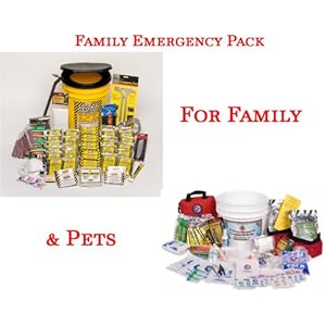 Mayday Family Package I - Emergency Safety Preparedness 72 Hour Kit And Pet Survival Kit For Dogs - Disaster Survival Gear Kits For Home, Work, School, And Office And Prepare For Hurricane Storm, Flood Evacuation, Fire, Or Terrorist Attack Mayday Family Package I - Emergency Safety Preparedness 72 Hour Kit And Pet Survival Kit For Dogs - Disaster Survival Gear Kits For Home, Work, School, And Office And Prepare For Hurricane Storm, Flood Evacuation, Fire, Or Terrorist Attack