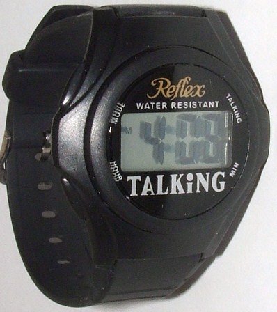 Childrens Toyshop  Third Party New : TALKING Digital LED / LCD Watch Suitable for the Blind or learning the time.