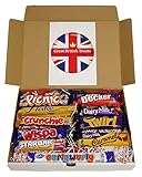 Cadbury Selection Box of 10 Full Size British Chocolate Bars From Great Britiish Treats
