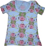  - Purple Flower Chains Graphic Juniors T-Shirt