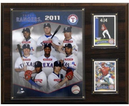 C & I Collectables 1215TR11 MLB Texas Rangers 2011 Team Plaque