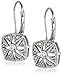 Amazon Essentials Sterling Silver Round-Cut Cubic Zirconia Lever Back Earrings (2/5 cttw), (previously Amazon Collection)
