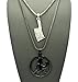 Hatchetman® Within Hatchet & Encircled Hatchetman® Pendant Set in Multi-Tone Box Chain Necklaces