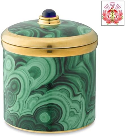 Malachite Luminescence Candle by L'objet & Original Artwork Chinese Love Spell Card Gift Set