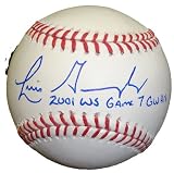 Luis Gonzalez Autographed Official Major League Baseball W/PROOF, Picture Of Luis Signing For Us, 2001 World Series Champion, Arizona Diamondbacks, Game Winning Hit Inscription, 2001 World Series Champions, Houston Astros, Chicago Cubs, Detroit Tigers, Los Angeles Dodgers, Florida Marlins
