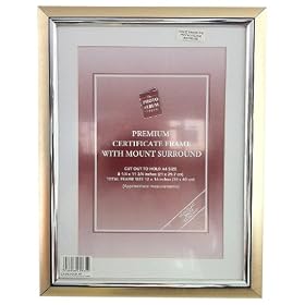 The Photo Album Company PEL1216SIL-MNT Premium Easy Loader 12X16 Frame Silver with Mount Surround