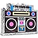 BLUE PANDA Boombox Pinata - 80s and 90s Theme Party Decorations, Hip Hop, Retro Birthday Supplies (16.5x12.8x3 In) - 90s Party Decorations - Boom Box Decor Pinata