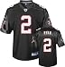 Matt Ryan Jersey: Reebok 2009 Black Replica #2 Atlanta Falcons Jersey - Large