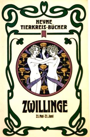 Produkt-Bild: Heyne - Tierkreis-B&uuml;cher - - Zwillinge 21. Mai bis 21. Juni [schwarz-wei&szlig; und farbig illustriert] (Astrologie)
