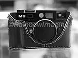 RainbowImaging Black Genuine Leather Half Case for Leica M9 & M8 Camera