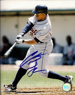 Autographed/Hand Signed 8x10 Photo Curtis Granderson Detroit Tigers