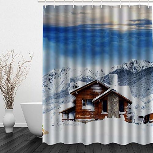 Tiraone Dreamy Ice World NormalWaterproof Polyester Fabric Custom Shower Curtain 72" x 80" Inches