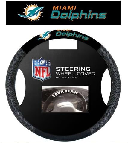 Miami Dolphins Mesh Steering Wheel Cover